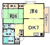 松風ハイツの間取り画像