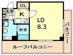 ベルエアー江上の間取り画像