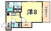 プレジール東難波の間取り画像