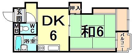 メゾン塚口の間取り画像