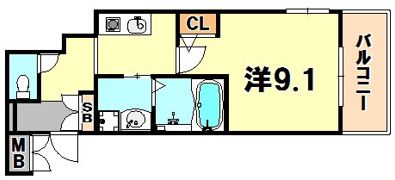 ロイヤル神戸三宮の間取り画像
