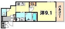 ロイヤル神戸三宮の間取り画像