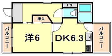 サカイマンションの間取り画像