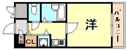 パルシオ三宮フラワーロードの間取り画像