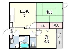宮地マンションの間取り画像