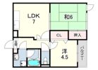 宮地マンションの間取り画像