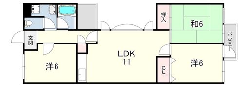 サンヒルズ芦屋 1号棟の間取り画像