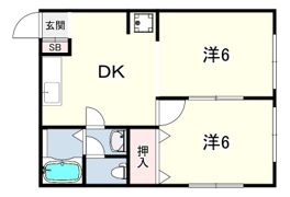 コーポラス小寺IIの間取り画像