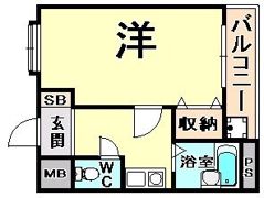 フォンテーヌ武庫之荘の間取り画像