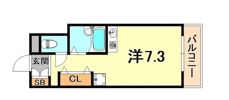 六甲カーサ・デ・ピエドラの間取り画像