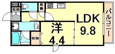 ヴィラージュ Mの間取り画像