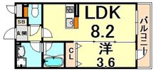 SK甲子園の間取り画像