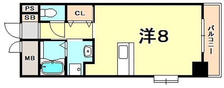 ジアコスモ神戸三宮の間取り画像