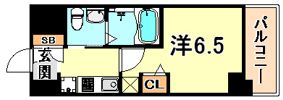 エステムプラザ神戸大開通ルミナスの間取り画像