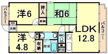ルミエール武庫川の間取り画像
