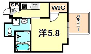 ララプレイス三宮ルミナージュの間取り画像