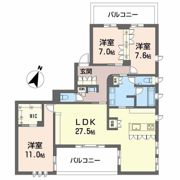 メゾン御影郡家之杜の間取り画像