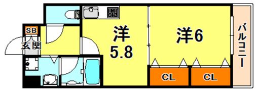 エスペランサ御影IIの間取り画像