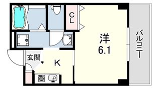 ルー・エーベル潮江壱番館の間取り画像