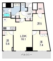 ザ・パークハウス神戸タワーの間取り画像