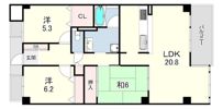 ラ・モール芦屋の間取り画像