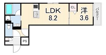 ALEGRIA芦屋西の間取り画像