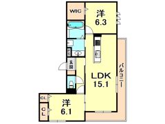 reussir今津の間取り画像