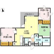 クラシスト甲子園一番町IIの間取り画像