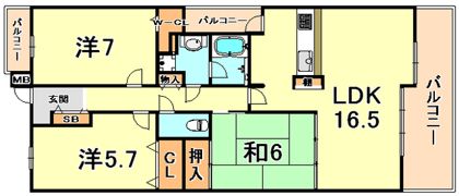 チュリス本山の間取り画像