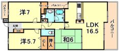 チュリス本山の間取り画像