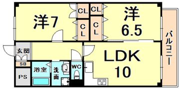 フローレンス夙川の間取り画像