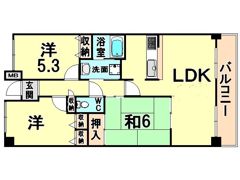 ケーフィル塚口の間取り画像