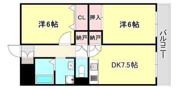 グローリー魚崎の間取り画像