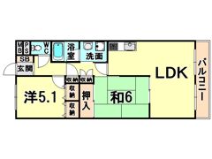 ケーフィル塚口の間取り画像