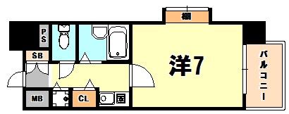 リーガル新神戸の間取り画像