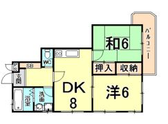 ウエステル甲子園の間取り画像