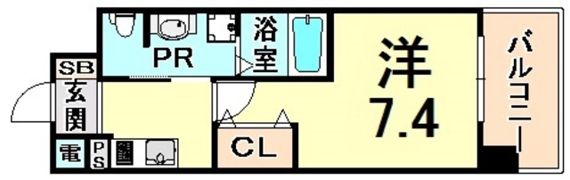 インベスト塚口S－FRONTの間取り画像