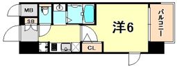エステムコート三宮EASTIVザ・フロントの間取り画像
