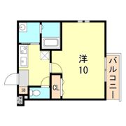 フジパレス三宮東の間取り画像