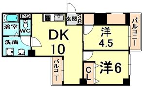 アダージオ若王寺の間取り画像