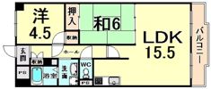 ハイネスAONOの間取り画像