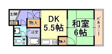 グレース芦屋の間取り画像