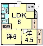 メゾン・ド・ラヴィールの間取り画像