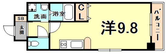 アッシュコート夙川公園の間取り画像