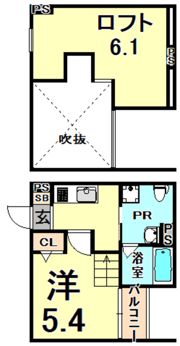 クレア瓦宮（クレアカワラノミヤ）の間取り画像
