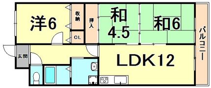 ローヤルシャトー立花の間取り画像