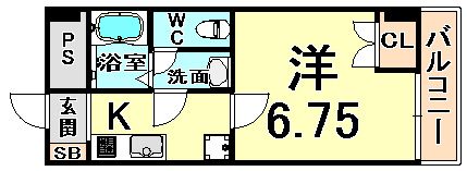 Hiro武庫之荘の間取り画像