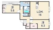 （仮称）東灘区御影2丁目へーベルメゾンの間取り画像