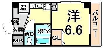 Blume武庫之荘の間取り画像