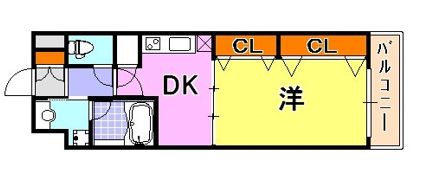 プレジール三ノ宮IIIの間取り画像